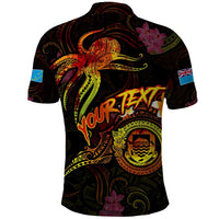 Tuvalu Polo Shirt Octopus Plumeria Polynesian Tattoo DT02 - Polynesian Pride