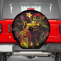 Tuvalu Spare Tire Cover Octopus Plumeria Polynesian Tattoo DT02 - Polynesian Pride