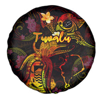 Tuvalu Spare Tire Cover Octopus Plumeria Polynesian Tattoo DT02 - Polynesian Pride