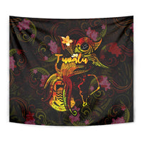 Tuvalu Tapestry Octopus Plumeria Polynesian Tattoo DT02 - Polynesian Pride