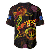 Northern Mariana Islands Baseball Jersey Octopus Plumeria Polynesian Tattoo DT02 - Polynesian Pride