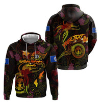 Northern Mariana Islands Hoodie Octopus Plumeria Polynesian Tattoo DT02 - Polynesian Pride