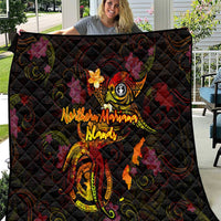 Northern Mariana Islands Quilt Octopus Plumeria Polynesian Tattoo DT02 Black - Polynesian Pride