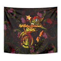 Northern Mariana Islands Tapestry Octopus Plumeria Polynesian Tattoo DT02 - Polynesian Pride