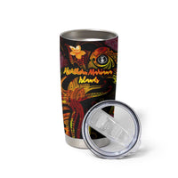 Northern Mariana Islands Tumbler Cup Octopus Plumeria Polynesian Tattoo DT02 - Polynesian Pride
