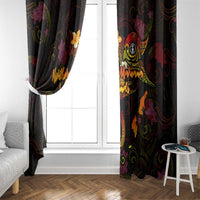 Northern Mariana Islands Window Curtain Octopus Plumeria Polynesian Tattoo DT02 - Polynesian Pride