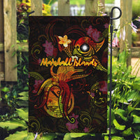 Marshall Islands Garden Flag Octopus Plumeria Polynesian Tattoo DT02 Garden Flag Black - Polynesian Pride