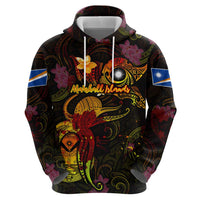 Marshall Islands Hoodie Octopus Plumeria Polynesian Tattoo DT02 - Polynesian Pride
