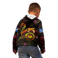 Marshall Islands Kid Hoodie Octopus Plumeria Polynesian Tattoo DT02 - Polynesian Pride