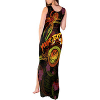 Marshall Islands Tank Maxi Dress Octopus Plumeria Polynesian Tattoo DT02 - Polynesian Pride