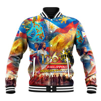 Custom The Philippines 126th Independence Anniversary Baseball Jacket Art Style DT02 Unisex Art - Polynesian Pride