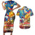 Custom The Philippines 126th Independence Anniversary Couples Matching Short Sleeve Bodycon Dress and Hawaiian Shirt Art Style