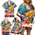 Custom The Philippines 126th Independence Anniversary Family Matching Off Shoulder Short Dress and Hawaiian Shirt Art Style