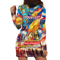 Custom The Philippines 126th Independence Anniversary Hoodie Dress Art Style DT02 - Polynesian Pride
