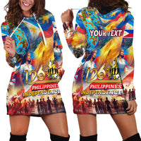 Custom The Philippines 126th Independence Anniversary Hoodie Dress Art Style DT02 - Polynesian Pride
