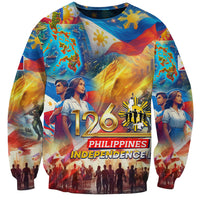 Custom The Philippines 126th Independence Anniversary Sweatshirt Art Style DT02 Unisex Art - Polynesian Pride