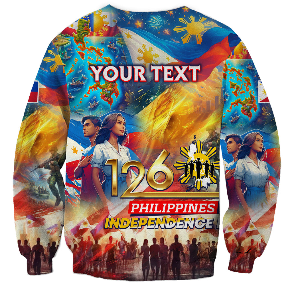 Custom The Philippines 126th Independence Anniversary Sweatshirt Art Style DT02 - Polynesian Pride