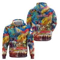 Custom The Philippines 126th Independence Anniversary Zip Hoodie Art Style DT02 - Polynesian Pride