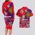 Personalized Philippines 12 June Independence Day Couples Matching Long Sleeve Bodycon Dress and Hawaiian Shirt Polynesian Turtle Plumeria