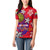 Personalized Philippines 12 June Independence Day Women Polo Shirt Polynesian Turtle Plumeria