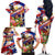 Personalized Philippines Independence Day Family Matching Off The Shoulder Long Sleeve Dress and Hawaiian Shirt Polynesia Filipinas Eagle Hibiscus