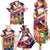 Personalized Philippines Independence Day Family Matching Summer Maxi Dress and Hawaiian Shirt Polynesia Filipinas Eagle Hibiscus