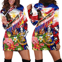 Personalized Philippines Independence Day Hoodie Dress Polynesia Filipinas Eagle Hibiscus DT02 - Polynesian Pride