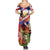 Personalized Philippines Independence Day Summer Maxi Dress Polynesia Filipinas Eagle Hibiscus