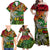 Personalised Vanuatu 44th Independence Anniversary Family Matching Off Shoulder Maxi Dress and Hawaiian Shirt Melanesian Pattern Reggae