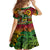 Personalised Vanuatu 44th Independence Anniversary Family Matching Off Shoulder Short Dress and Hawaiian Shirt Melanesian Pattern Reggae