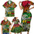 Personalised Vanuatu 44th Independence Anniversary Family Matching Short Sleeve Bodycon Dress and Hawaiian Shirt Melanesian Pattern Reggae