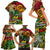 Personalised Vanuatu 44th Independence Anniversary Family Matching Short Sleeve Bodycon Dress and Hawaiian Shirt Melanesian Pattern Reggae