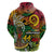 Personalised Vanuatu 44th Independence Anniversary Hoodie Melanesian Pattern Reggae