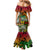 Personalised Vanuatu 44th Independence Anniversary Mermaid Dress Melanesian Pattern Reggae