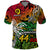 Personalised Vanuatu 44th Independence Anniversary Polo Shirt Melanesian Pattern Reggae