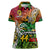 Personalised Vanuatu 44th Independence Anniversary Women Polo Shirt Melanesian Pattern Reggae