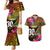 Personalised Vanuatu Independence Day 30 July Couples Matching Mermaid Dress and Hawaiian Shirt Hibiscus Polynesian Pattern