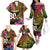 Personalised Vanuatu Independence Day 30 July Family Matching Off The Shoulder Long Sleeve Dress and Hawaiian Shirt Hibiscus Polynesian Pattern