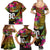 Personalised Vanuatu Independence Day 30 July Family Matching Summer Maxi Dress and Hawaiian Shirt Hibiscus Polynesian Pattern