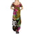 Personalised Vanuatu Independence Day 30 July Summer Maxi Dress Hibiscus Polynesian Pattern