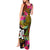 Personalised Vanuatu Independence Day 30 July Tank Maxi Dress Hibiscus Polynesian Pattern