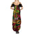 Custom Vanuatu 44th Independence Anniversary Summer Maxi Dress Flower Melanesian Namele Turtle