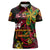 Custom Vanuatu 44th Independence Anniversary Women Polo Shirt Flower Melanesian Namele Turtle