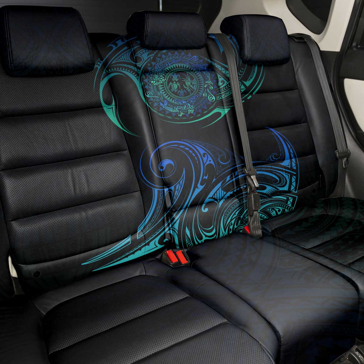 Sea Animal Polynesia Back Car Seat Cover Polynesian Pattern DT02 - Polynesian Pride