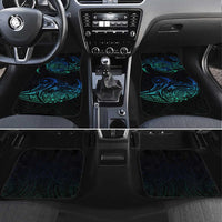 Sea Animal Polynesia Car Mats Polynesian Pattern DT02 Set 4pcs Black - Polynesian Pride