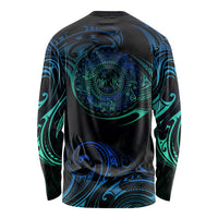Sea Animal Polynesia Long Sleeve Shirt Polynesian Pattern DT02 - Polynesian Pride