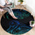 Sea Animal Polynesia Round Carpet Polynesian Pattern