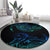 Sea Animal Polynesia Round Carpet Polynesian Pattern