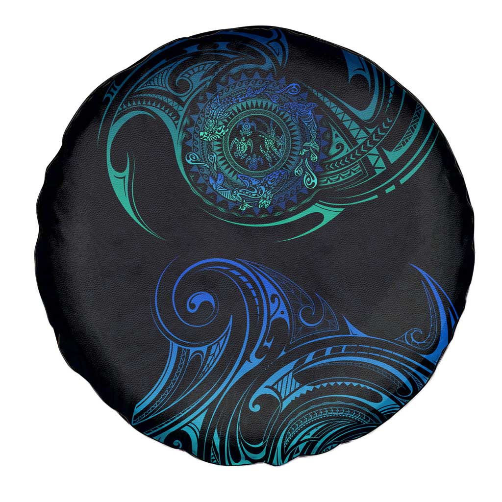 Sea Animal Polynesia Spare Tire Cover Polynesian Pattern DT02 - Polynesian Pride
