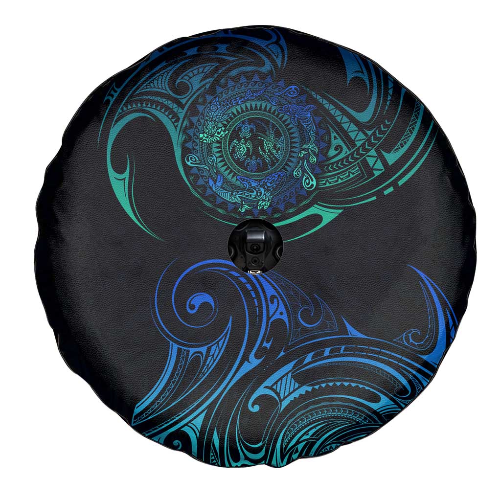 Sea Animal Polynesia Spare Tire Cover Polynesian Pattern DT02 - Polynesian Pride